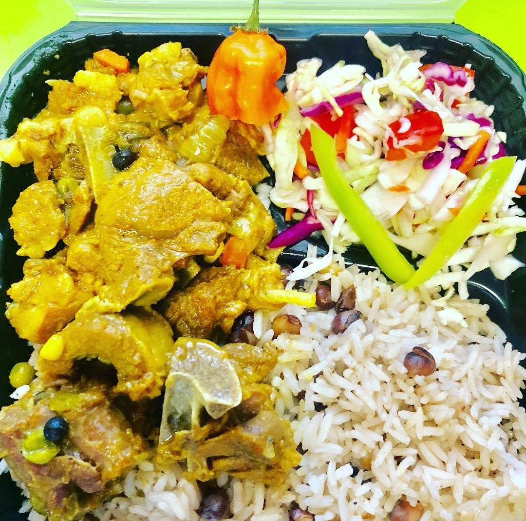 Curry Goat With White Rice